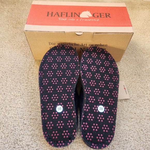 NIB Haflinger Gallina wool slippers 38 hen with chicks - Picture 11 of 13